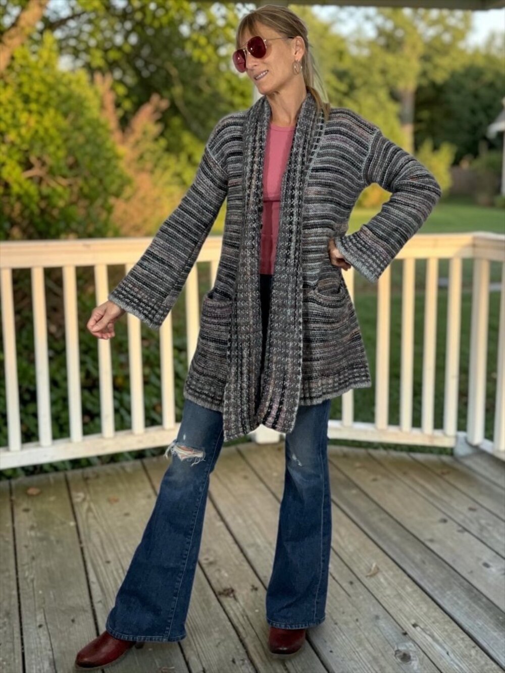 Anthropologie Akemi + Kim Wasilla Cardigan Sweater XS Open Front